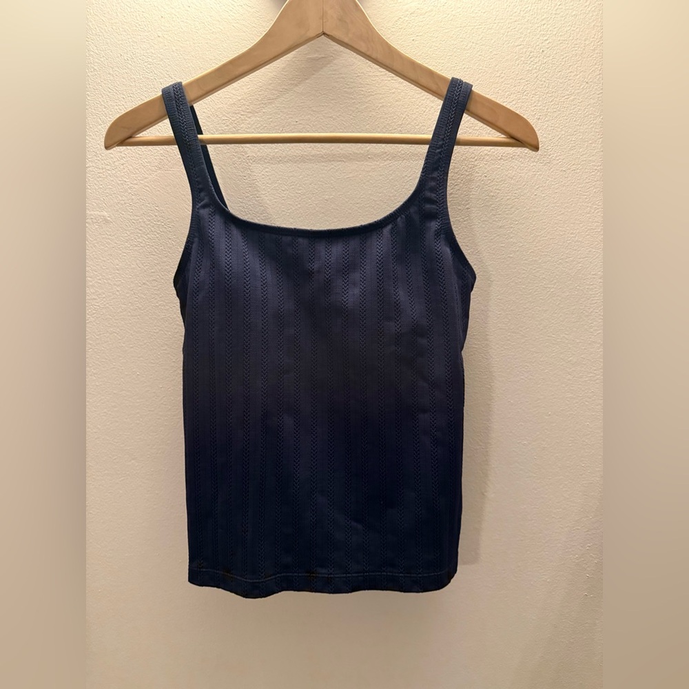 Navy Blue Women's Top tank top size small